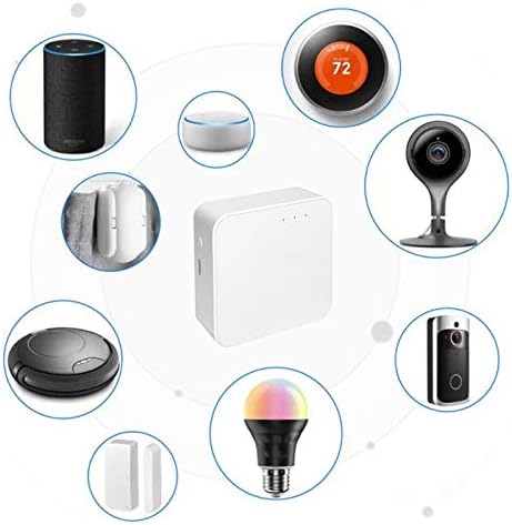MHCOZY Tuya Smart Home ZigBee GateWay Hub App Mando a distancia inalmbrico para dispositivos ZigBee mediante Smart Life compatible con Alexa Google Home