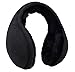 knolee Unisex Classic Fleece Earmuffs Foldable Ear Muffs Winter Accessory Outdoor EarMuffs,Black