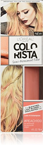 L'Oreal Paris Colorista Semi-Permanent for Light Blonde or Bleached Hair, #Peach