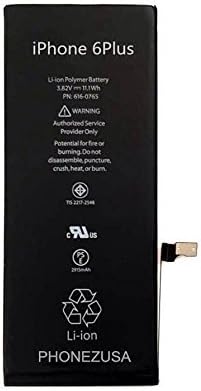 For IPhone 6 Plus 2915mAh Li-ion Internal Battery Replacement w/Flex Cable 0 cycle