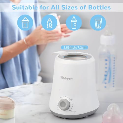 Baby Bottle Warmer - Single Baby Bottle Warmer and Feeding Warmer for Breast Milk and Follow-up Milk, Precise Temperature Control, Suitable for All Baby Bottles.(Single 02)