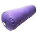 Incline Fit Round and Rectangle Supportive Yoga Bolster Filled with Cotton and Includes Machine Washable Cotton Cover and Cary Handle, Round, Plumthumb 1