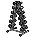 XMark Heavy Duty A-Frame Vertical Dumbbell Rack Stores Six Pair of Dumbbells