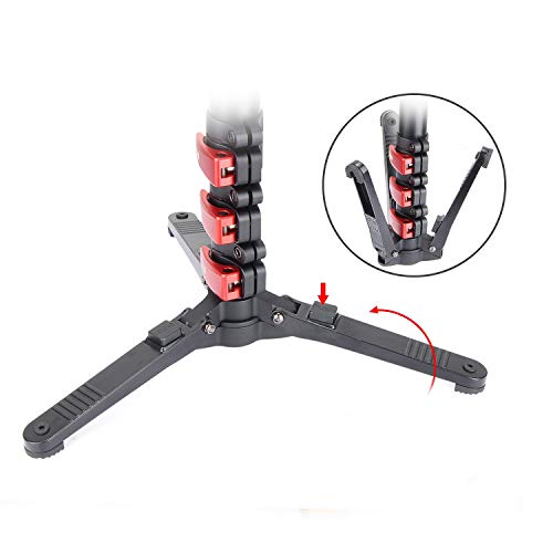 Zhiyun Handheld Mini Monopod for Zhiyun Crane 3 Lab, with Universal 1/4" or 3/8''Screw Port on Top & Removable Small Tripod on Bottom with Each Shot Cleaning Cloth - Thumbnail 3