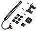Merrynice Portable Bike Pump with Extendable Hose (for Effortless Pumping) and Bonus Puncture Repair Kit! This Mini Bicycle Pump is Perfect for Presta and Schrader Valves., MINI9