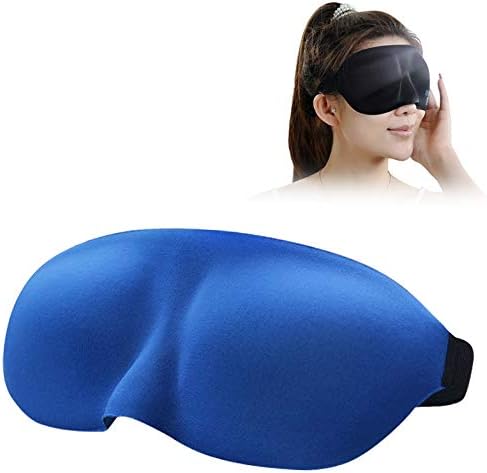 WHCWH Dust mask Home and Travel Sleeping Eye Mask Eyepatch with Adjustable Strap(Black) Mask (Color : Blue)