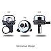 LYCAON Bicycle Bell 8 Colors Mini Aluminum Alloy Bike Ring Loud Crisp Clear Sound Horn Bike Accessories, Black