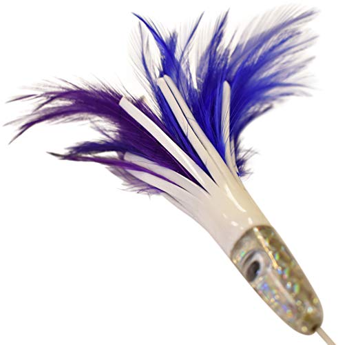 Duster 6" Purple and Blue Feather Lure (Rigged) - Thumbnail 3