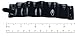 Parcelona French Crinkled Black 4 3/4