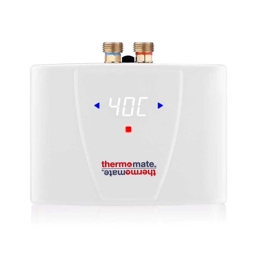 ThermoMate ELEX5.5 Instantaneous Electric Water Heater with LED Display, 5.5kW Hand Wash Water Heater for Basins Sinks, Over/Under Sink Water Heaters, ‎Hard Wire 220V