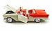 1957 Oldsmobile Super 88 Convertible, Orange & Beige - Yatming 92758 - 1/18 Scale Diecast Model Toy Car