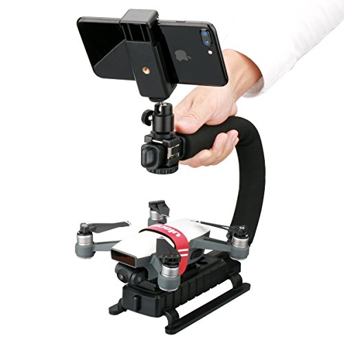 Ulanzi MP-1 Multi-Plate Handle Video Grip Stabilizer Rig for DJI Spark Drone Cinema Tray With Ball Head Phone Clip for Smartphone