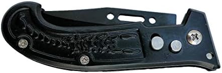 Anik Craft Stainless Steel Foldable Pocket Knife/Fruit Cutter/Practical Camping Outdoor Supplies Hand Tools (Black_05)