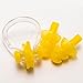 Summer Water Swimming Ear Plugs & Free Nose Clip Set for children & youth Adults Great Protector for Swimmer (Yellow)