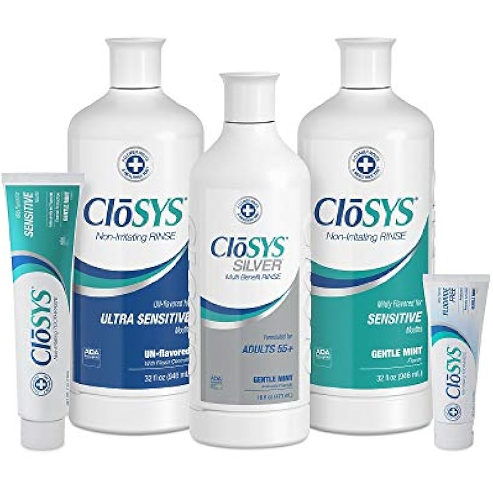 Closys Original Ultra Sensitive Unflavored Mouthwash Ph Balanced Helps