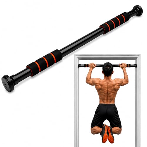 Barra Fixa De Porta Ajustável 63 a 96 cm Para Exercícios, Flexão, Musculação e Calistenia Aço Reforçado Suporta até 100 kg [ K-SELL IMPORTS ]