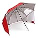 Sport-Brella Vented SPF 50+ Sun and Rain Canopy Umbrella for Beach and Sports Events (8-Foot, Red) primary