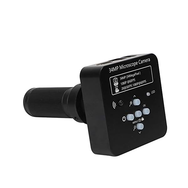 Mikroskop Kamera,34mp 120x Linsenelektronenmikroskop HDMI USB Industriemikroskop Kamera Industriekamera 34 Megapixel…