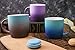 BEGONDIS Coffee Mug Ceramic Gradient Ombré Color Elegant Matte Tea Cup, Gift For Family and Friend 11.5oz