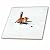 3dRose ct_62613_2 Fox Hunting a Mouse in The Snow-Ceramic Tile, 6-Inch