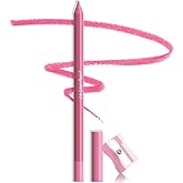 evpct 1Pcs Deep Pink Matte Long Lasting Lip Liner Pencils Makeup for Shaping & Sculpting Lips, No Transfer Long Wear Waterproof Pigmented Lip Liner lipliners Crayon Lipstick Pencil Sharpener 15