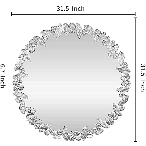 KOHROS Large Antique Wall Mirror Ornate Glass Framed Decor