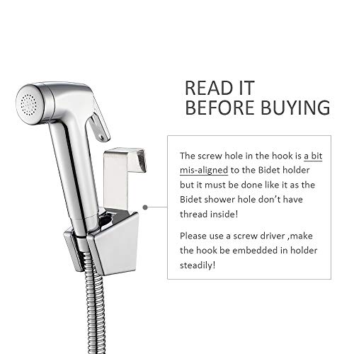 UMIRIO Cloth Diaper Sprayer Set Dual Function Toilet Handheld Bidet Sprayer Kit Shattaf Toilet Bidet Set with stainless steel Hose Basket Holder Bathroom Hand Shower Water Spray for Personal Hygiene