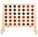 Play Platoon Giant Connect Game Outdoor, Join 4 in a Row with Coins, Case and Rules - Extra Large Yard Games for Adults and Family - Natural Wood