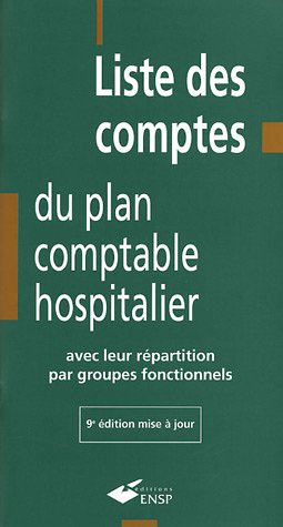 Liste des comptes du plan comptable hospitalier