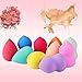 10pack Makeup Sponge - Beauty Foundation Blending Sponge, You Can Use Damp or Dry for a Smooth Finished Look, Multi-colored Makeup Sponges