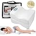 ONSON Orthopedic Knee Pillow,Leg Pillow for Sleeping,Sciatica Relief, Back Pain,Leg Pain,Pregnancy,Hip and Joint Pain-Memory Foam Wedge Contour