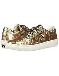 Skechers Goldie - Suave cruz para mujer Zapatillas de encaje de leopardo con revestimiento de purpurina.