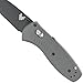 Benchmade - Mini Barrage 585-2 Knife, Plain Drop-Point, Coated Finish, Gray Handle