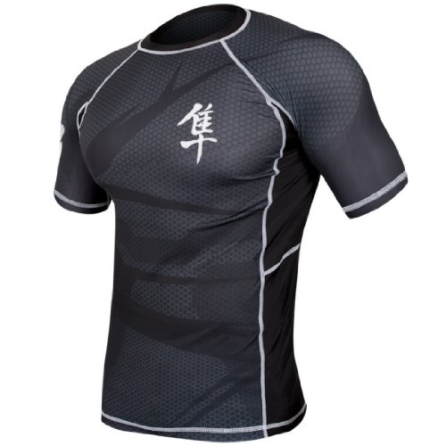 Hayabusa Metaru 47 Silver Rashguard Shortsleeve