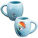 Vandor My Little Pony Rainbow Dash 18 oz Oval Ceramic Mug, Multicolor