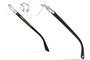 HEPIDEM 100% Really Buffalo Horn Handmade Glasses Frame Square Rimless Luxury Buffs Eyeglasses