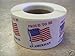 500 1.5x1.5 Proud to be an American Flag Labels Stickers