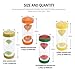 Glarks 4 Colors Fruit Style Hourglass Sand Timer Clock 5mins / 10mins / 15mins / 30mins Sandglass Timer for Kids, Classroom, Kitchen, Games, Brushing Timer, Home Office Decoration Timers