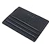 OMT Slim Leather Front Pocket Credit Card Holder Sleeve Case Wallet with ID Window (Black)