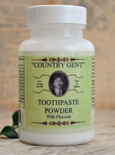 "Country Gent"Â® Tooth Powder with Fluoride an Alternative to Toothpaste