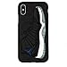 iPhone X Case, Jordan 11s 3D Textured Sneaker Shockproof Protective Grippy Case (Space Jams (Blue))