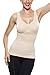 Khaya Women's Super soft Camisole Seamless Shapewear Basic Tank Top, Beige, Large