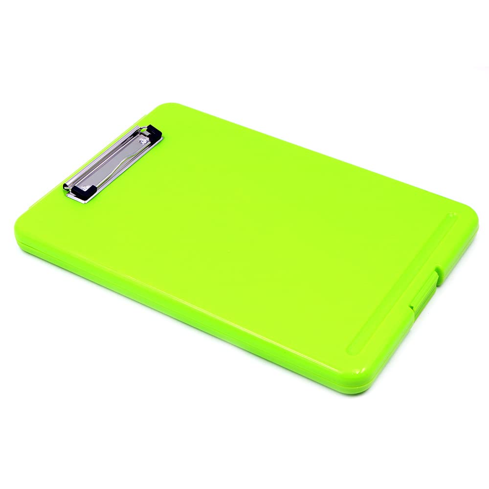 Tiardey Nursing Clipboard with Storage,Lightweight Writing Clipboard with Compartment Organizer for Sales Coach School Office - Green
