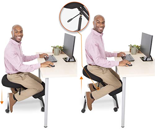 ProErgo Pneumatic Ergonomic Kneeling Chair | Fully Adjustable Mobile
