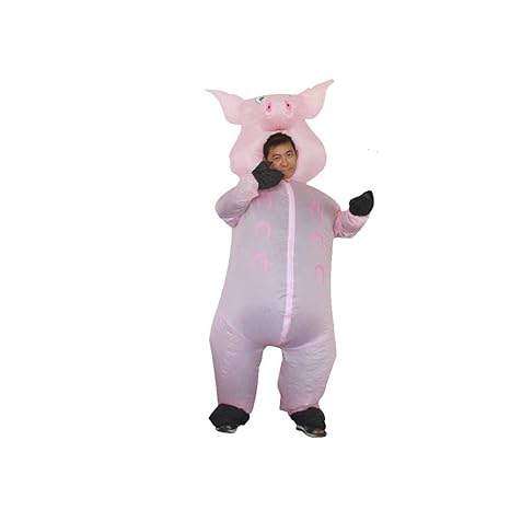 SEIGNEER Aufblasbare Kleidung Puppe Fantasiekostüm für Kinder und Erwachsene Lustige Kostüm Thanksgiving Halloween Karneval P