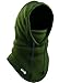 Self Pro Balaclava Fleece Hood - Windproof Ski Mask - Ultimate Thermal Retention & Moisture Wicking with Performance Soft Fleece Construction Army Green