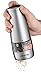 Gourmia GSP9415 Electric Salt and Pepper Mill and Grinder – 2 in 1 - Battery Operated - Stainless Steel Body – Modern Table Top Design - Adjustable Form Fine to Course