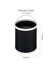 FUYL   Cubo de agua plegable para exteriores, con