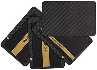 CADE Minimalist Ultra-Thin Carbon Fiber Magnetic Card Holder RFID Blocking Wallet