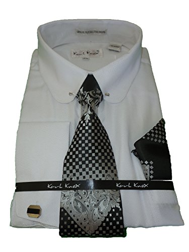 eyelet collar french cuff dress shirts